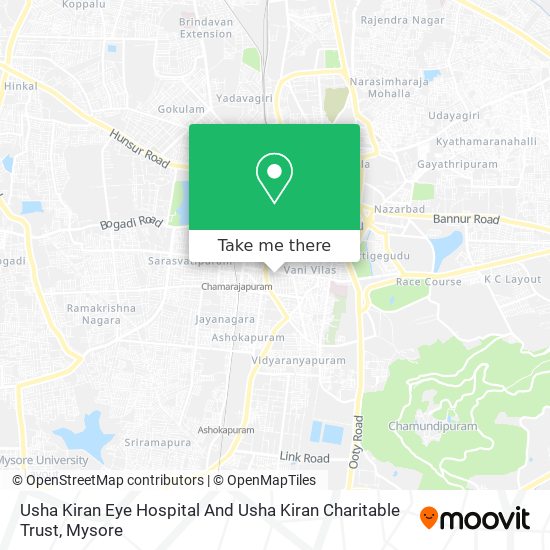 Usha Kiran Eye Hospital And Usha Kiran Charitable Trust map