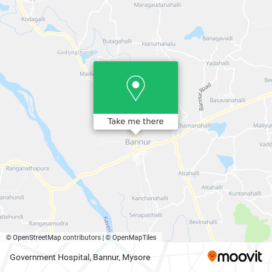 Government Hospital, Bannur map