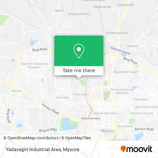 Yadavagiri Industrial Area map