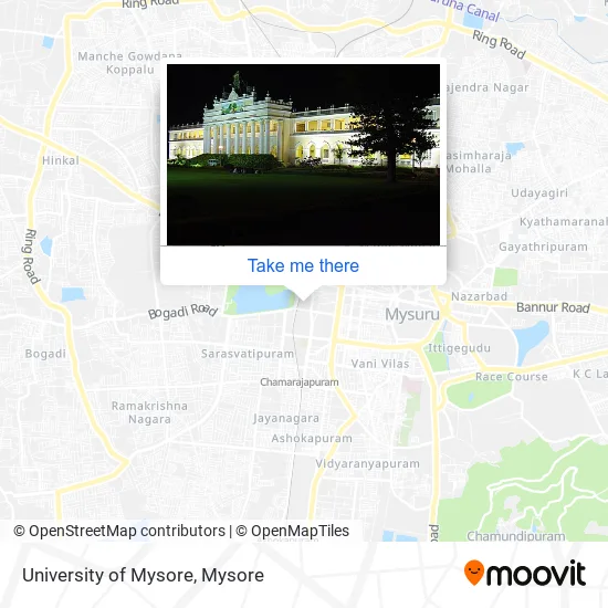 University of Mysore map