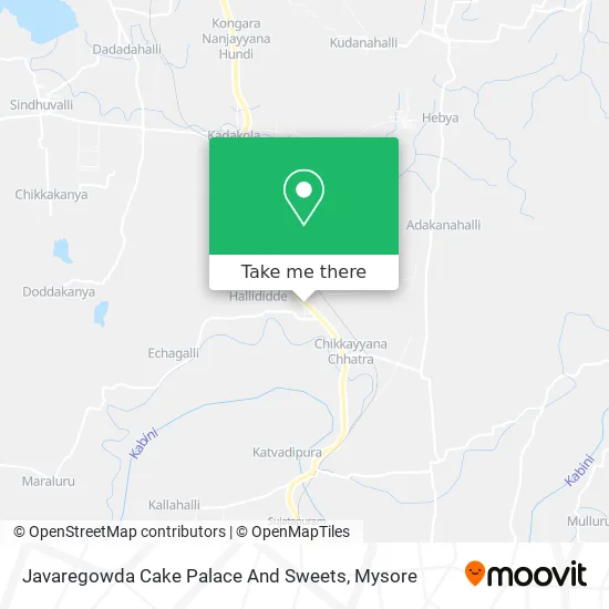 Javaregowda Cake Palace And Sweets map