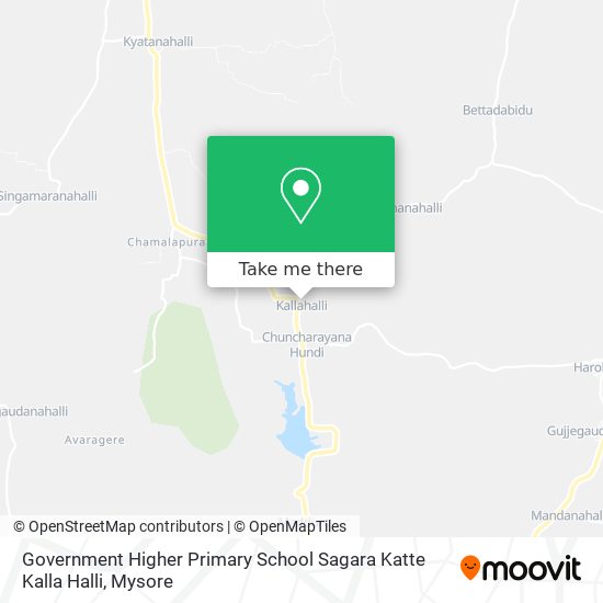 Government Higher Primary School Sagara Katte Kalla Halli map