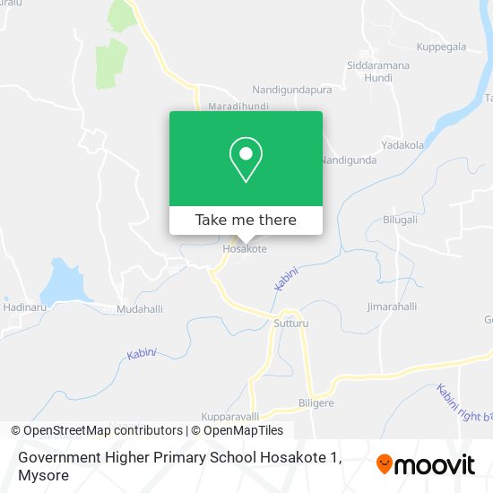 Government Higher Primary School Hosakote 1 map
