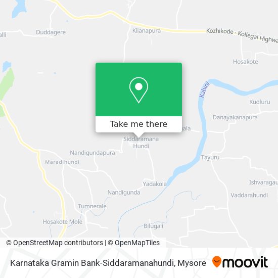 Karnataka Gramin Bank-Siddaramanahundi map