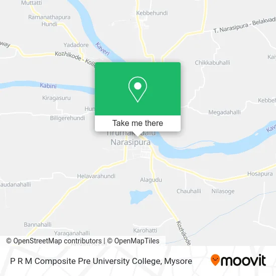 P R M Composite Pre University College map
