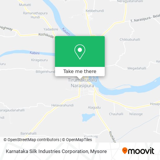 Karnataka Silk Industries Corporation map