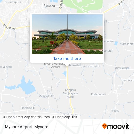 Mysore Airport map