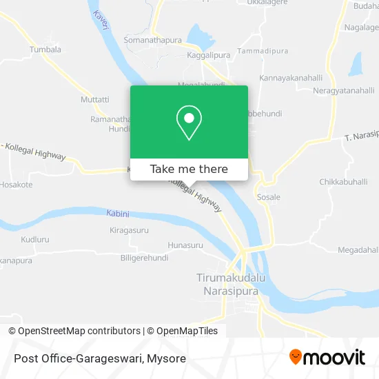 Post Office-Garageswari map