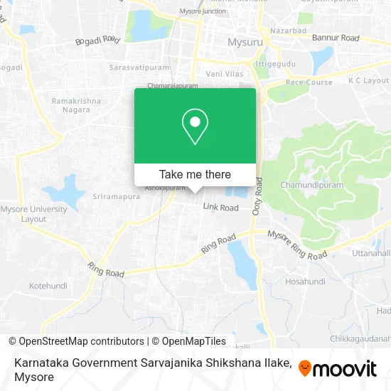 Karnataka Government Sarvajanika Shikshana Ilake map