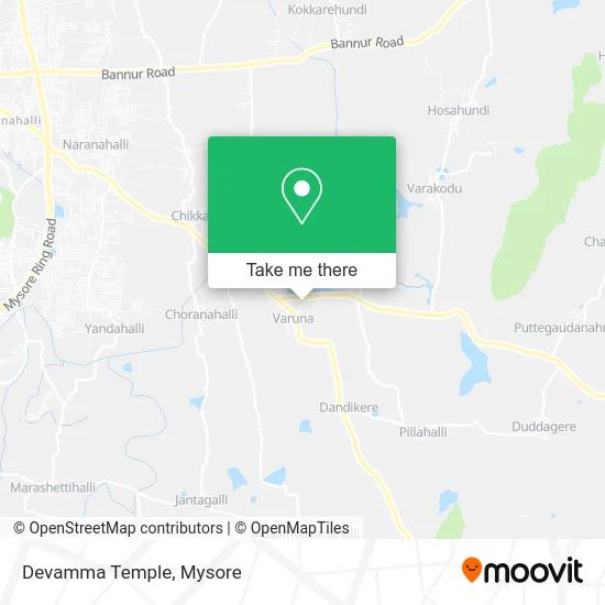 Devamma Temple map