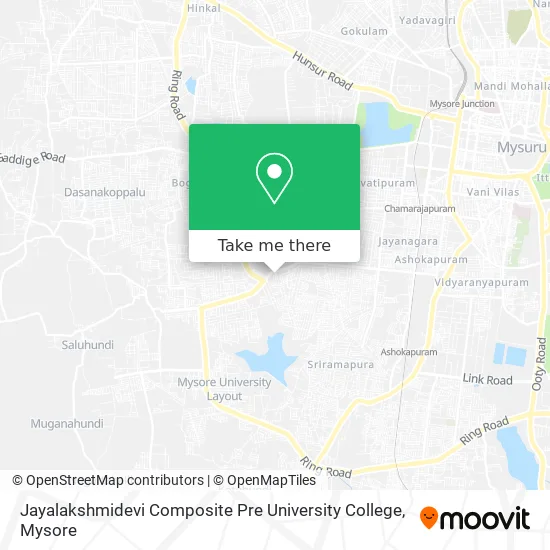 Jayalakshmidevi Composite Pre University College map