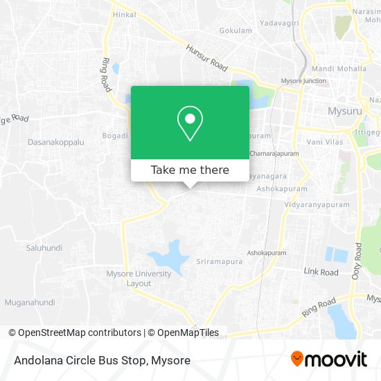 Andolana Circle Bus Stop map