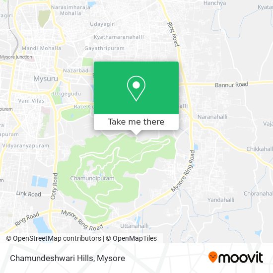 Chamundeshwari Hills map