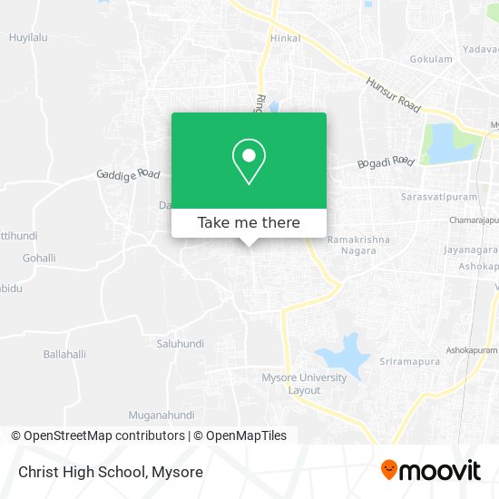 Christ High School map