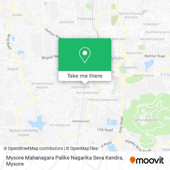 Mysore Mahanagara Palike Nagarika Seva Kendra map