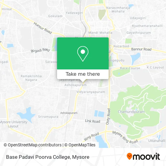 Base Padavi Poorva College map