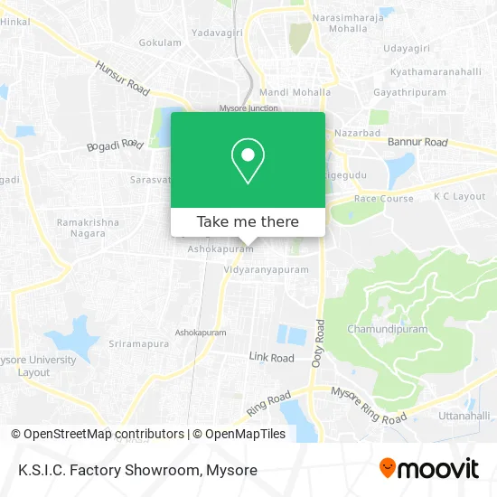 K.S.I.C. Factory Showroom map