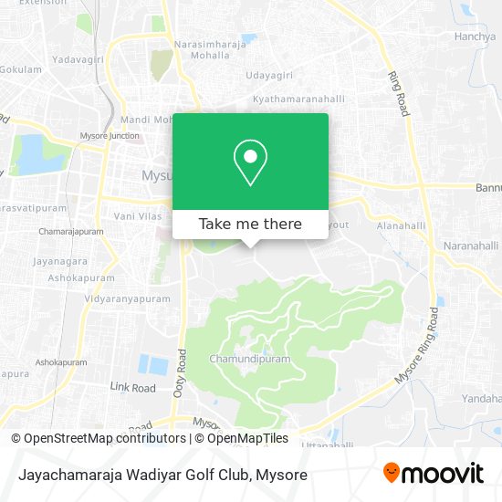 Jayachamaraja Wadiyar Golf Club map