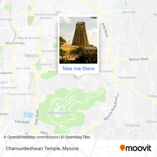 Chamundeshwari Temple map