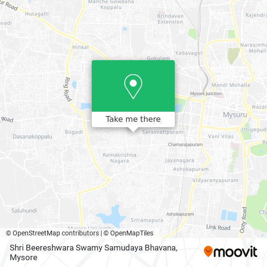 Shri Beereshwara Swamy Samudaya Bhavana map