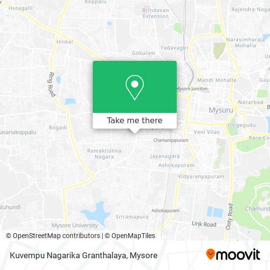 Kuvempu Nagarika Granthalaya map
