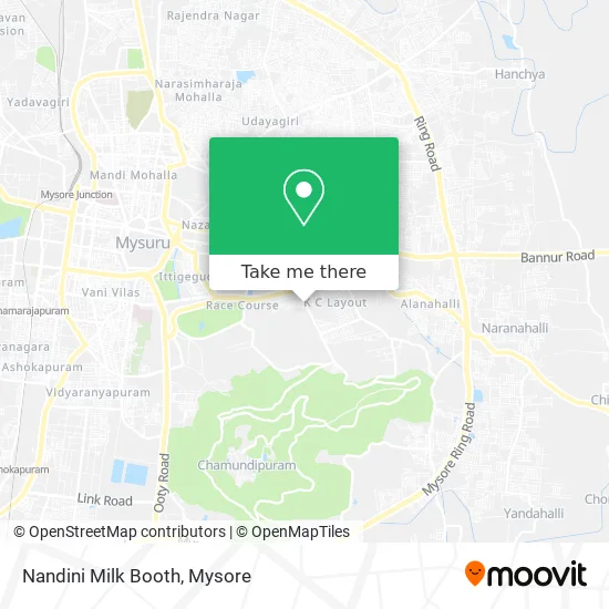 Nandini Milk Booth map