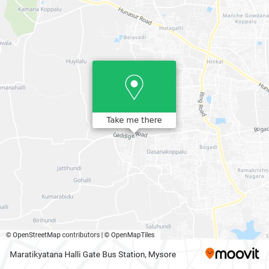 Maratikyatana Halli Gate Bus Station map