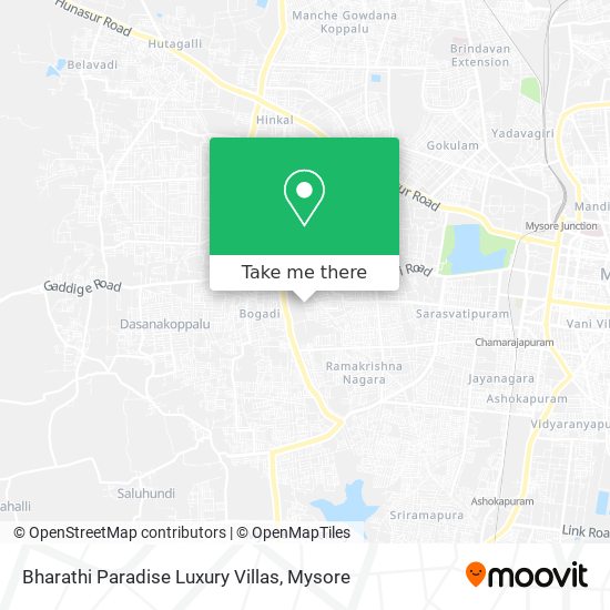 Bharathi Paradise Luxury Villas map
