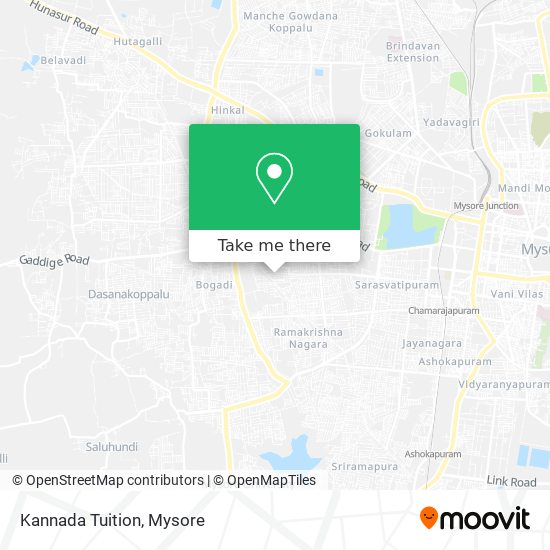 Kannada Tuition map