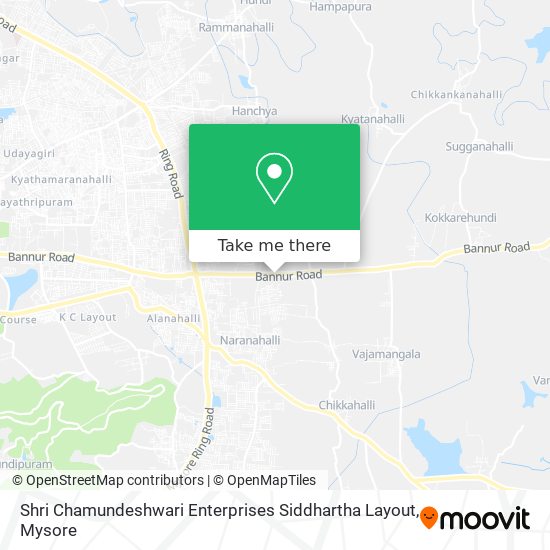 Shri Chamundeshwari Enterprises Siddhartha Layout map