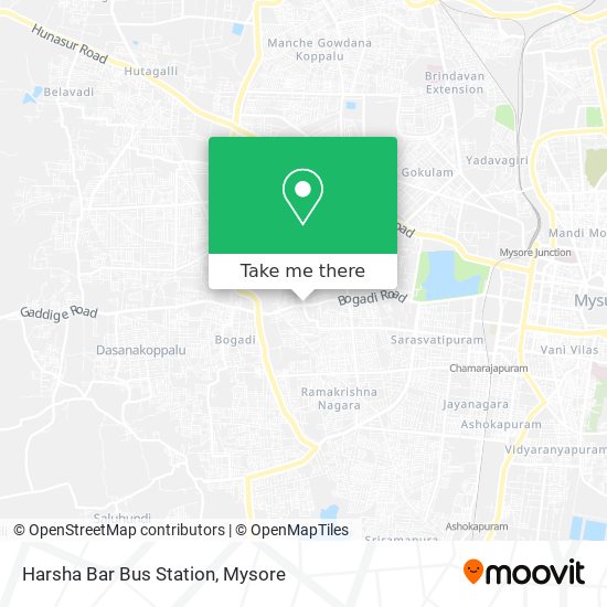 Harsha Bar Bus Station map