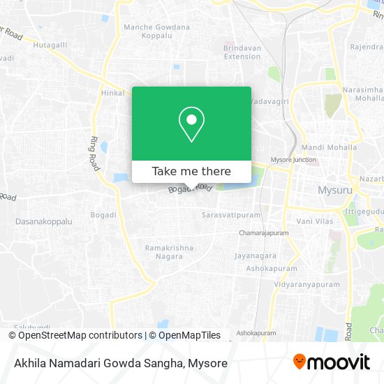Akhila Namadari Gowda Sangha map