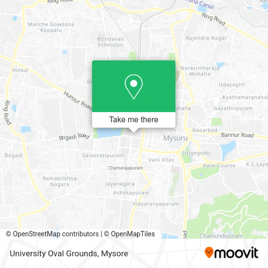 University Oval Grounds map
