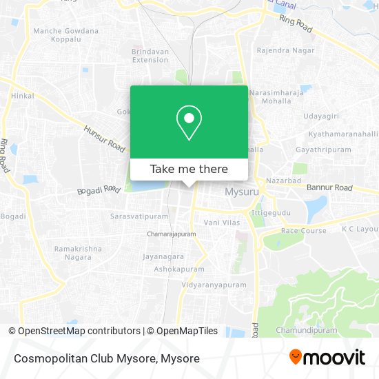 Cosmopolitan Club Mysore map