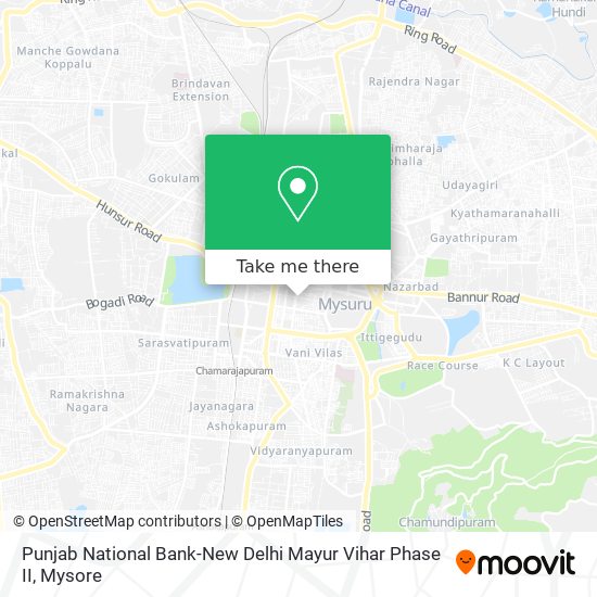Punjab National Bank-New Delhi Mayur Vihar Phase II map
