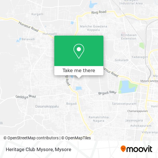 Heritage Club Mysore map