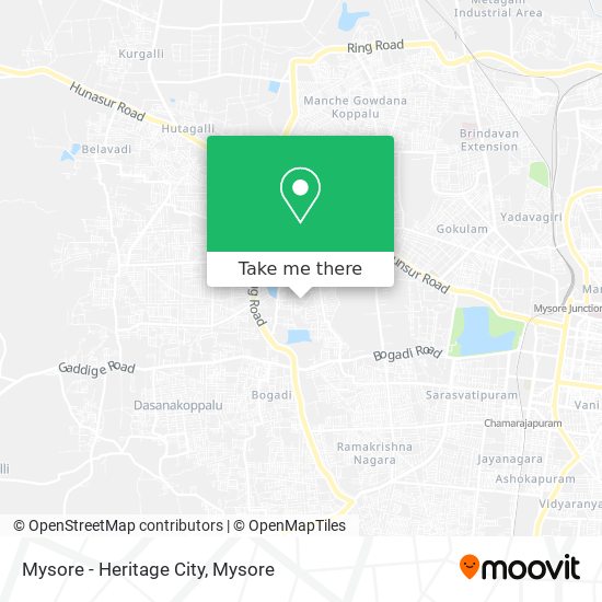 Mysore - Heritage City map