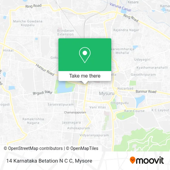 14 Karnataka Betation N C C map