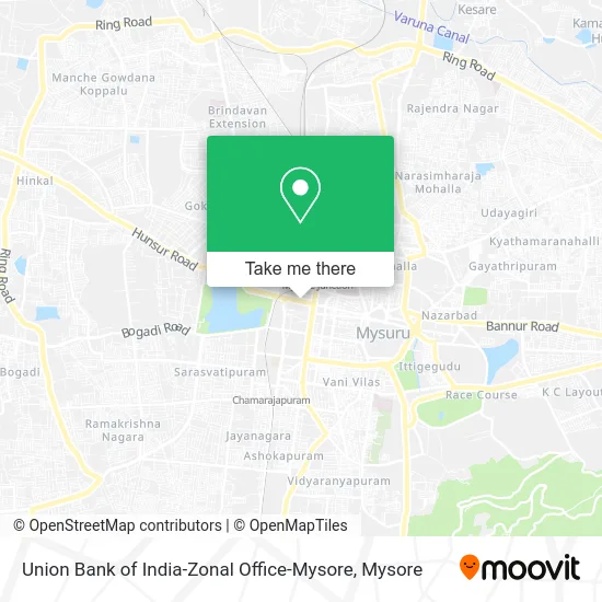Union Bank of India-Zonal Office-Mysore map