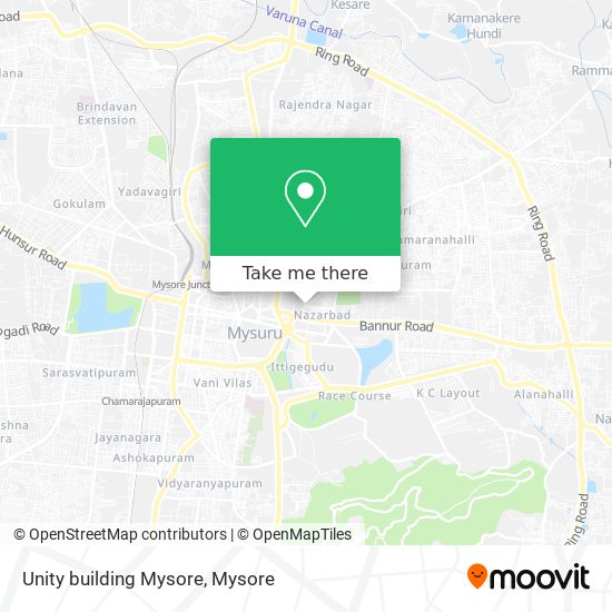 Unity building Mysore map