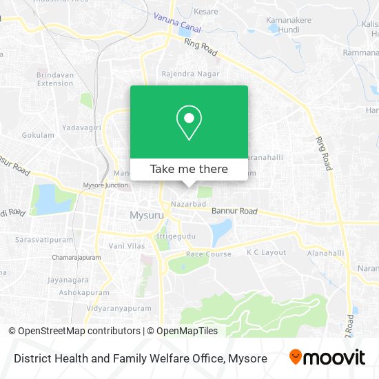 District Health and Family Welfare Office map