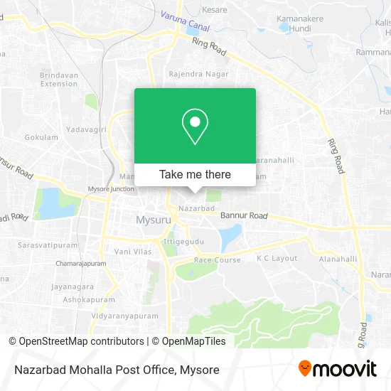 Nazarbad Mohalla Post Office map