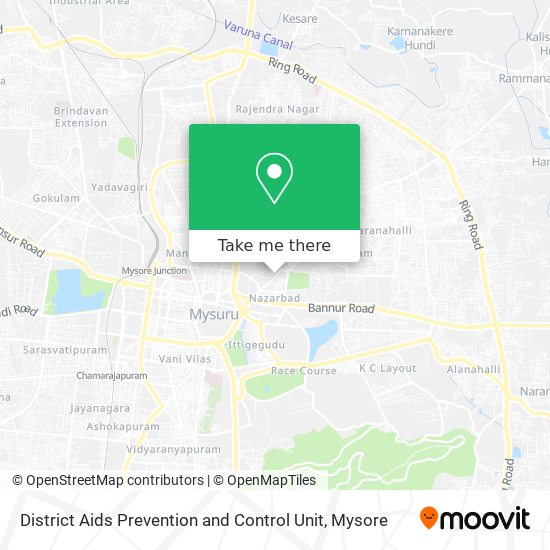 District Aids Prevention and Control Unit map