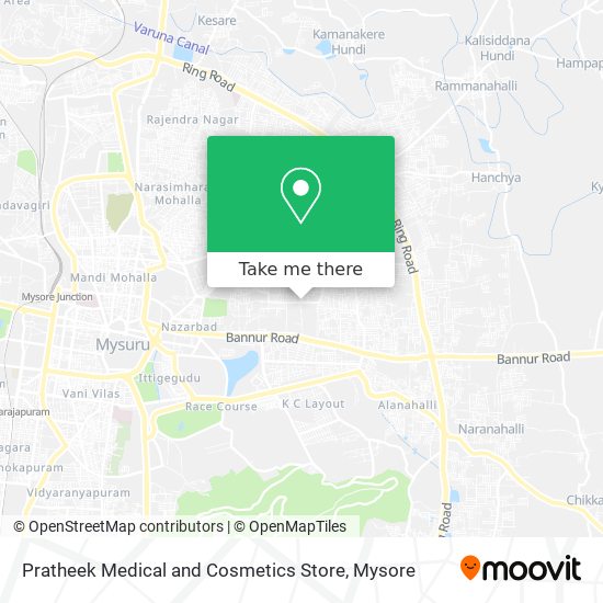 Pratheek Medical and Cosmetics Store map