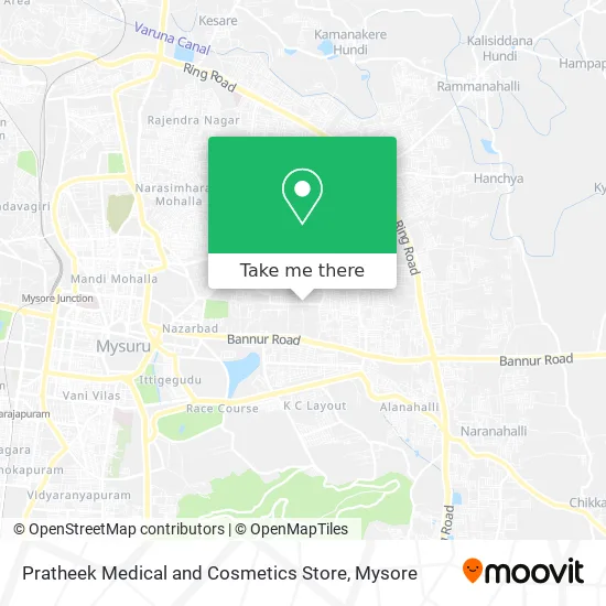 Pratheek Medical and Cosmetics Store map