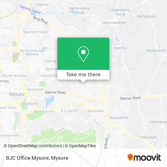 BJC Office Mysore map