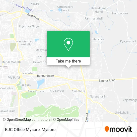 BJC Office Mysore map