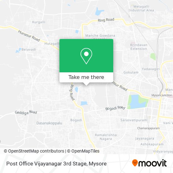 Post Office Vijayanagar 3rd Stage map