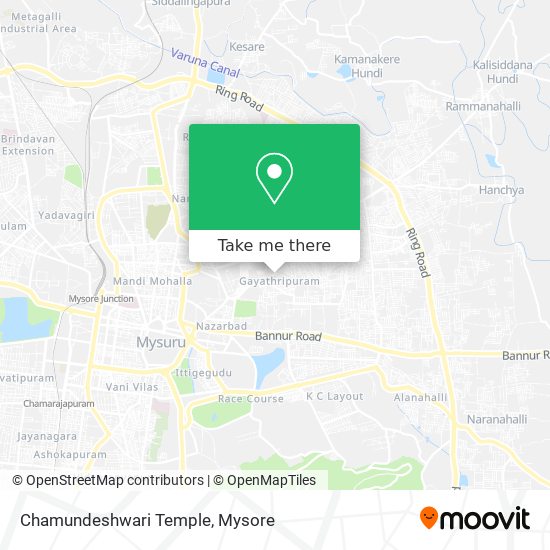 Chamundeshwari Temple map