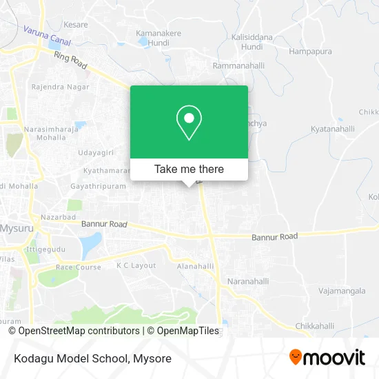 Kodagu Model School map